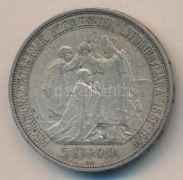 1907KB. 5K Ag "Koronázási évforduló" T:2-,3