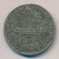 1765KB 10Kr Ag "Mária Terézia" T:3