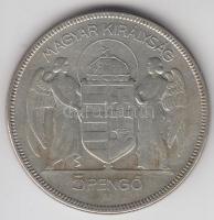 1930. 5P Ag "Horthy-jobbra" T:3