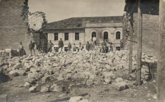 WWII Hungarian soldiers in Budapest, Óbuda, military barrack, photo (EK)