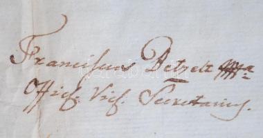 1808 Kurbély György és Kovalik János püspökök aláírásai okiratokon püspöki szárazpecsétekkel