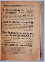 Magyar és német zsebszótár II. Tekintettel a két nyelv szólásaira. Magyar-német rész. Szerk. Kelemen Béla. Bp., é.n., Athenaeum. Újrakötve