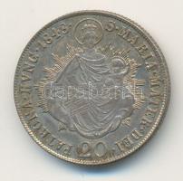 Ausztria/magyar verdejel 1848B 20Kr Ag "V. Ferdinánd" T:2