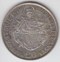 1848KB 20Kr Ag "V. Ferdinánd / Madonna" T:2-