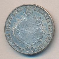 Ausztria/magyar verdejel 1835B 20kr Ag "I. Ferenc" T:2