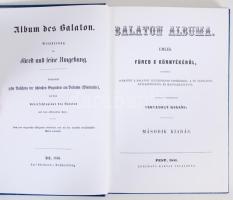 Balaton albuma. Emlék Füred s környékéről, tartalmaz: 10 rajzot a Balaton legérdekesebb vidékeiről, a tó általános áttekintésével és magyarázatával. Rajzolta s szerkesztette Szerelmey Miklós. Második kiadás. Pest, 1851, Edelmann Károly. Reprint (Bp., 1983, Állami Könyvterjesztő vállalat), műbőr kötésben, az eredeti, kőnyomatokkal illusztrált, magyar-német kétnyelvű kiadásról /  Album des Balaton. Reprint of the German-Hungarian bilingual edition