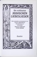 Die schönsten jiddischen Liebeslieder. Hrsg. Peter Gradenwitz. Illustrationen v. E. M. Lilien. Deutsche Liedertexte v. Peter Vernon. Wiesbaden, 1988, Fourier-Dreieich. Kiadói egészvászon kötésben, illusztrációkkal, jó állapotban /  Full-linen binding, in good condition