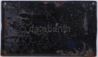 Vöröskereszt reklám zománc tábla, 14×24 cm