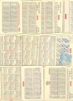 Kártyanaptár 1958-1961, összesen:12 db