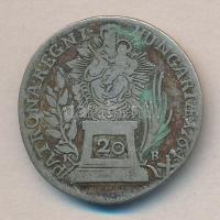 Ausztria/magyar verdejel 1764KB 20Kr Ag "Mária Terézia" T:3