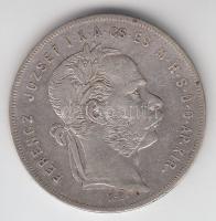 1879KB 1Ft Ag "Középcímer" T:2-