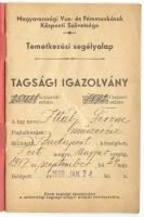1938 Tagsági igazolvány, Temetkezési Segélyalap