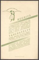 1926 FTC táncestély meghívó