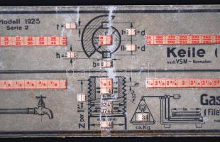 11 db műszaki tolótáblázat
