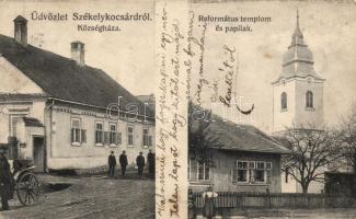 Székelykocsárd town hall, Calvinist church (fl)