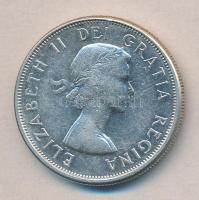 Kanada 1964. 50c Ag &quot;II. Erzsébet&quot; T:2 Canada 1964. 50 Cents Ag &quot;Elizabeth II&quot; C:XF