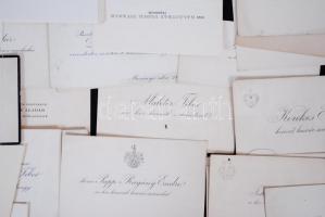 cca 1880-1930 51 db névjegy különböző katonáktól (tábornok, páncélos hadnagy, huszár, stb...) legtöb...