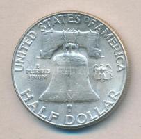 Amerikai Egyesült Államok 1963. 1/2$ Ag "Franklin" T:2
USA 1963. 1/2 Dollar Ag "Frank...