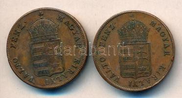 1848. 1Kr (2x) T:1-,2