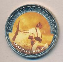 Libéria 2001. 10$ "Szabadság pillanatai-Spanyol polgárháború 1936/37" multicolor T:PP Liberia 2001. 10$ "Moments of Freedom-Spanish Civil War 1936/37" multicolor C:PP