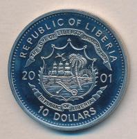 Libéria 2001. 10$ "Szabadság pillanatai-A berlini fal lerombolása 1989." multicolor T:PP
L...