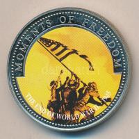 Libéria 2001. 10$ "Szabadság pillanatai-A második világháború vége 1945." multicolor T:PP Liberia 2001. 10 Dollars "Moments of Freedom-The end of the World War II." multicolor C:PP