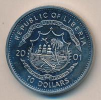 Libéria 2001. 10$ "Szabadság pillanatai-Nelson Mandela 1994." multicolor T:PP
Liberia 2001...