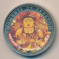 Libéria 2001. 10$ "Szabadság pillanatai-A lélek szabadsága i.e. 560-479." multicolor T:PP Liberia 2001. 10 Dollars "Moments of Freedom-Freedom of Mind - Buddha 560-479 BC" multicolor C:PP