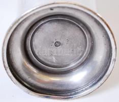 cca 1920 Krupp-Berndorf ezüstözött alpakka cigarettakínáló a Palace Szállóból, 9cm