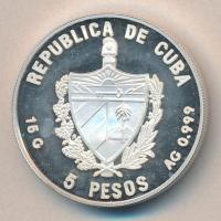 Kuba 1993. 5P Ag "Postatörténet-hajó" T:PP
Cuba 1993. 5 Pesos Ag "Postal History of C...