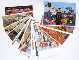 F. Gross képei 15 db 15x18 cm