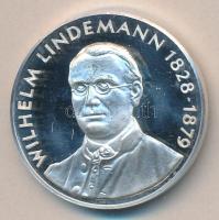 NSZK 1977. "Wilhelm Lindemann - Kreis Viersen" Ag emlékérem (25.26g/0.986/40mm) sorszám a peremen T:PP GFR 1977. "Wilhelm Lindemann - Kreis Viersen" Ag medallion (25.26g/0.986/40mm) number on edge C:PP