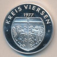 NSZK 1977. "Wilhelm Lindemann - Kreis Viersen" Ag emlékérem (25.26g/0.986/40mm) sorszám a ...