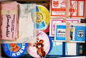 Kb 100 db-os sajtcímke gyűjtemény / Collection of cheese labels