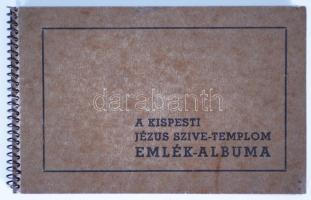 cca 1940 A kispesti Jézus szíve templom 10 képes fényképfüzet