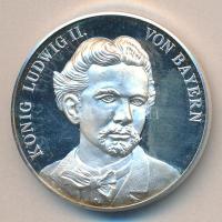 NSZK DN "II. Ludvig" Ag emlékérem (14.46g/0.999/35mm) T:PP GFR ND "Ludwig II" Ag medallion (14.46g/0.999/35mm) C:PP