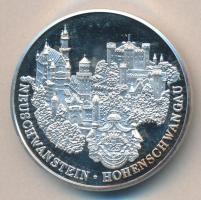 NSZK DN "II. Ludvig" Ag emlékérem (14.46g/0.999/35mm) T:PP
GFR ND "Ludwig II" Ag...