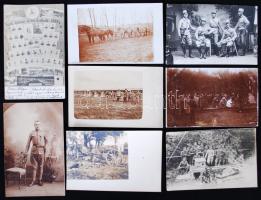 cca 1916 8 db katonai fotólap / Military photo postcards