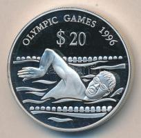 Tuvalu 1994. 20$ Ag "XXVI. Nyári Olimpia" T:PP 
Tuvalu 1994. 20 Dollars Ag "1996 Summ...