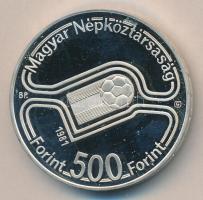 1981. 500Ft Ag "Labdarúgó VB-3 játékos" T:PP