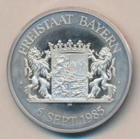 NSZK 1985. "Franz Josef Strauss 70. születésnapja" Ag emlékérem (34.28g/0.999/50mm) T:PP
G...