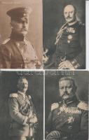 5 db régi motívumlap, uralkodó-politikus: Helmuth von Moltke, Bruno von Mudra, Wilhelm II, Paul von Hindenburg / 5 motive cards, emperors-politicians: Helmuth von Moltke, Bruno von Mudra, Wilhelm II, Paul von Hindenburg