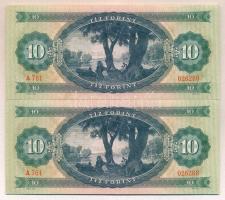 1969. 10Ft (2x) egymást követő sorszámmal! T:I