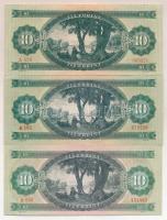 1949. 10Ft T:II-,III + 1957. 10Ft T:II + 1969. 10Ft T:I