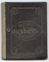 Cca 1920 BEVV ( Budapesti Egyesült Villamos) fényképes igazolvány, bőr tokban