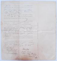 1903 Kiskunfélegyházi kölcsönlevél, 1, 1.50, 6, 10, 40 K illetékbélyegekkel