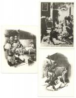 12 db fotómásolat Zichy Mihály erotikus illusztrációiról