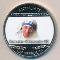 Libéria 2004. 10$ "Szabadság pillanatai-Teréz anya (Nobel-békedíj) 1979." multicolor T:PP Liberia 2004. 10 Dollars "Moments of Freedom-Theresa mother-Nobel peace price 1979." multicolor C:PP