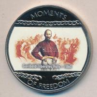 Libéria 2004. 10$ "Szabadság pillanatai-Garibaldi felszabadítja Itáliát 1860." multicolor T:PP Liberia 2004. 10 Dollars "Moments of Freedom-Garibaldi liberates Italy 1860.." multicolor C:PP