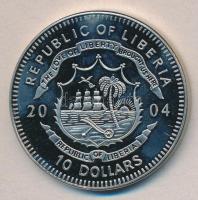 Libéria 2004. 10$ "Szabadság pillanatai-Ceausescu diktatúrájának bukása 1989." multicolor ...